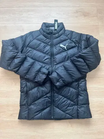 [ 미사용 새상품 ] PUMA 블랙 다운 자켓 라이트 다운 푸마 블랙