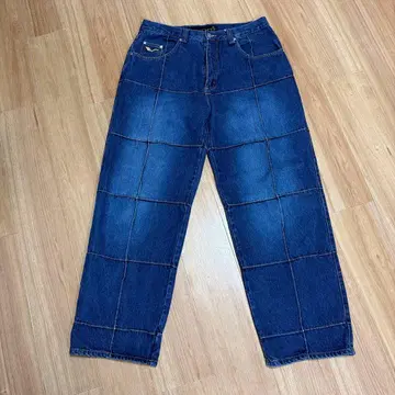 VIBES GOLD LABEL 패치워크 데님 W36 L32