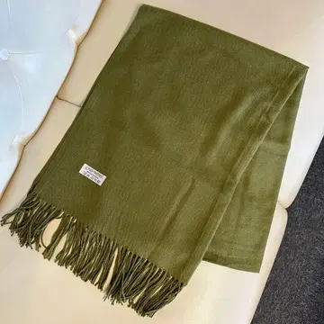 CASHMERE 캐시미어 스톨 모스그린 그린 머플러