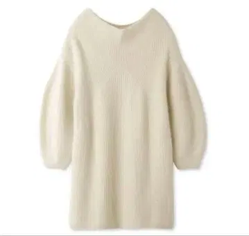 SNIDEL 아이보리 오프숄더 니트 원피스