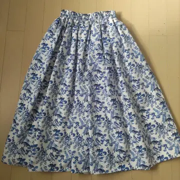 seventen 플라워 프린트 롱 스커트