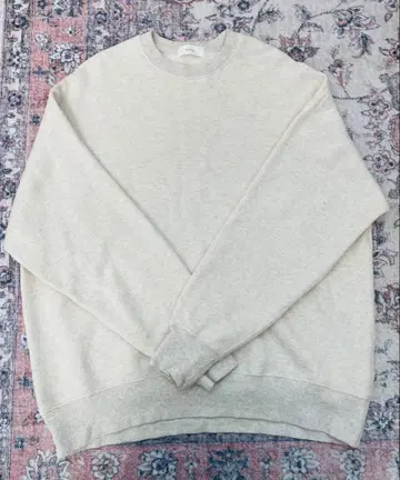 코튼 리오셀 맨투맨 풀오버 카구레 베이지 계열 그레이 계열