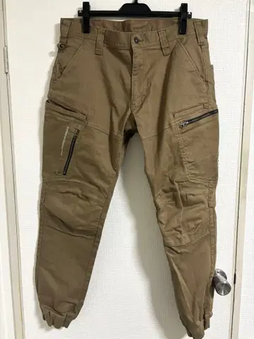 도라이치 조거 팬츠 카고 팬츠 베이지 3L