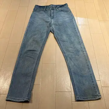 BAYFLOW 테이퍼드 데님 라이트 블루 여성용 데님 귀여운