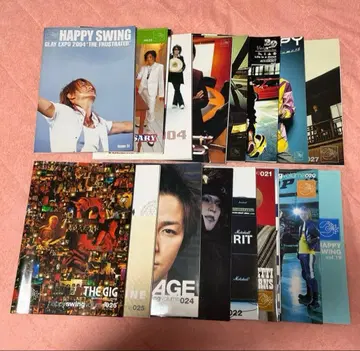 GLAY 뉴스레터 vo.19~34 팜플렛 비닐 백 플라이어 등 묶음 판매