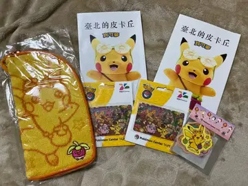 포켓몬 센터 타이베이 한정판 이지카드 스티커 씰 타월 파우치