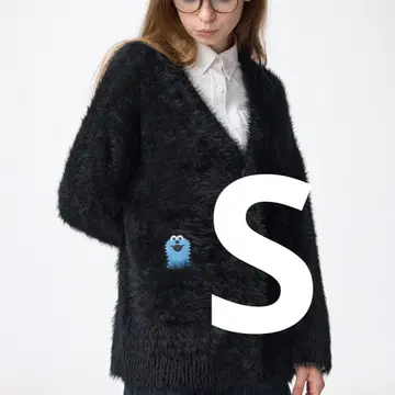 GU 퍼펫 스 오버 사이즈 가디건 S