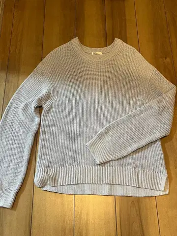 CRAFT 리브 긴팔 니트 라이트 그레이