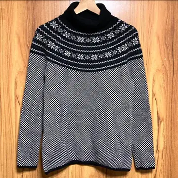 [ 새상품급 ] Brooks Brothers 노르딕 무늬 터틀넥 스웨터