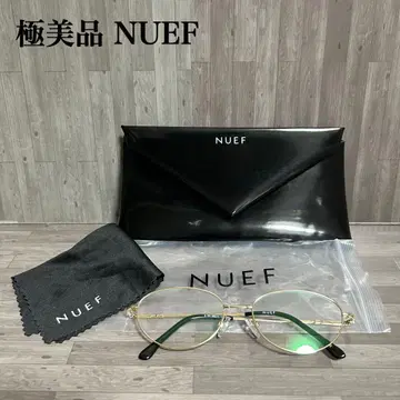 컨디션 최상 NUEF 골드 오벌 프레임 안경 패션 안경