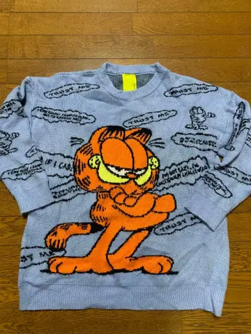 Garfield 니트 스웨터 MOCLOCO 구제 의류 USED