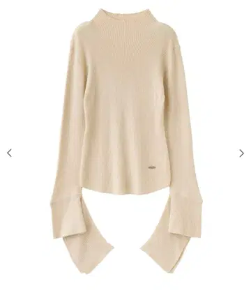 aimeine 커프스 디자인 리브 터틀 니트