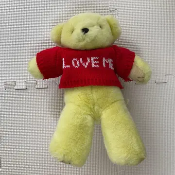 테디베어 봉제 인형 옐로우 컬러