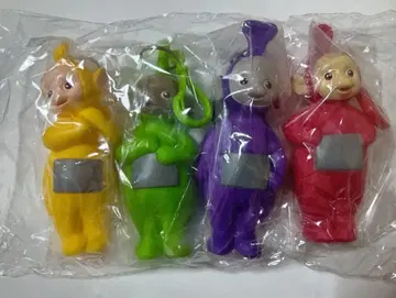 레어 텔레토비즈 키링 코인 케이스 4개 세트