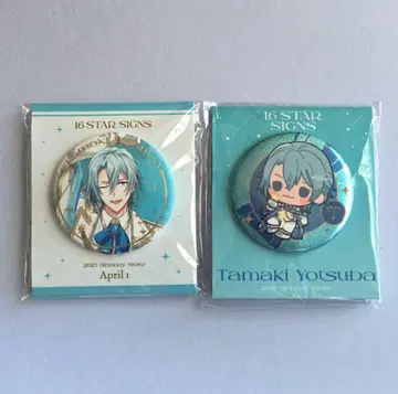 아이나나 요츠바 타마키 벌스데이 스토어 캔뱃지A,B