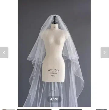 (Lsize) 라메 튤 멜로우 가공 베일 RVW 라메 70+280cm