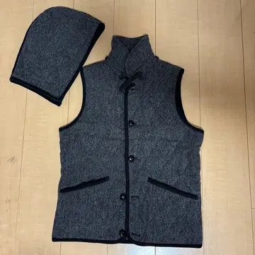 SHIPS 남성용 후드 부착 퀼팅 베스트