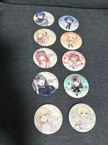 ReGLOSS 제일복권 캔뱃지상 캔뱃지 세트 5인 전원 컴프 세트