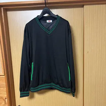 UP V넥 스포츠 자켓 블랙/그린