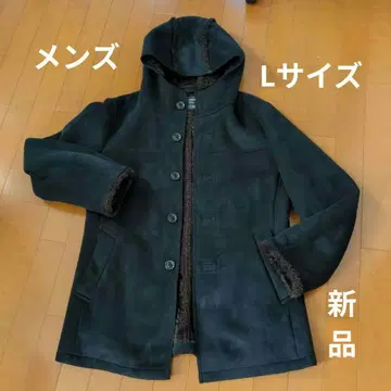 유니클로 후드 부착 무스탕풍 코트