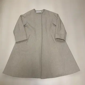 저널 스탠다드 멜톤 플레어 코트 울 아이보리 그레이지