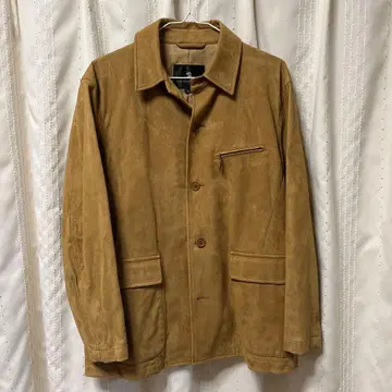 베이지 스웨이드 자켓 S 사이즈