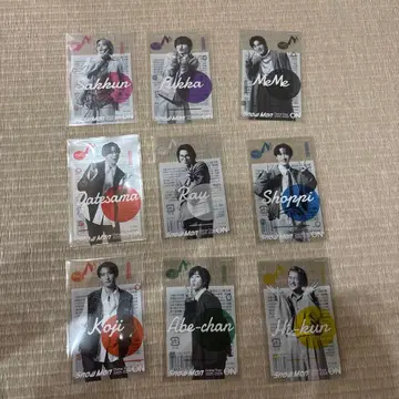 Snow Man 클리어 스티커 9인 세트 ON 투어 굿즈 스노우맨