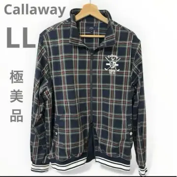 컨디션 최상 Callaway DSPD 긴팔 윈드 브레이커 체크 골프
