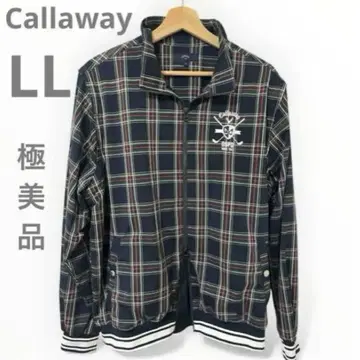 컨디션 최상 Callaway DSPD 긴팔 윈드 브레이커 체크 골프