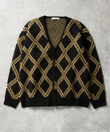 저널 스탠다드 브리티시 패턴 자카드 가디건