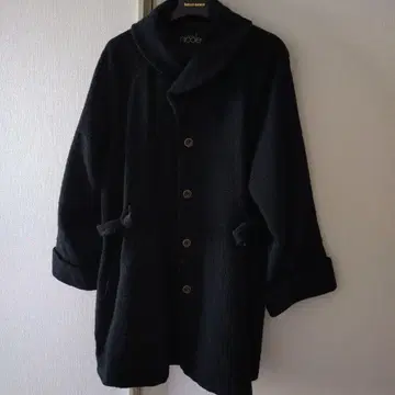 니콜 블랙 롱 코트