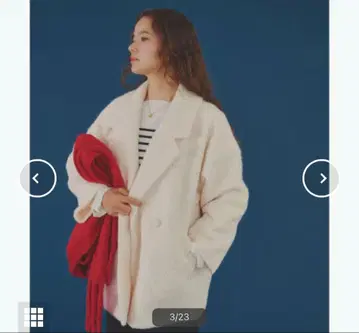 titivate 부클 오버 미들 기장 코트