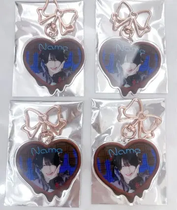 XP!A 나메 멜티 하트 아크릴 키링