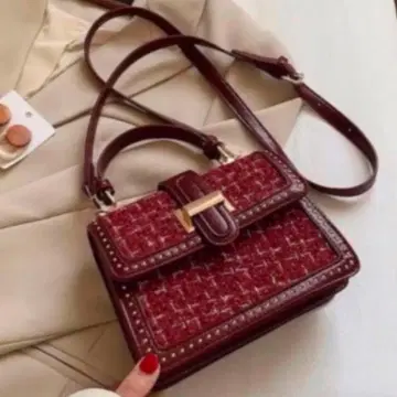 [ 미사용 새상품 ] 트위드 핸드백