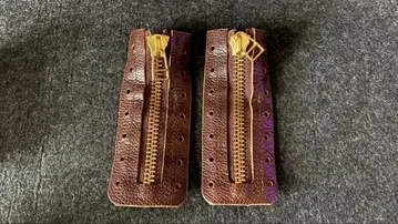 [ 중고품 ] 7홀용 지퍼 유닛 브라운 (주름)