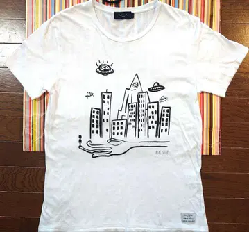 레어 Paul Smith 시티 모티브 T셔츠 L