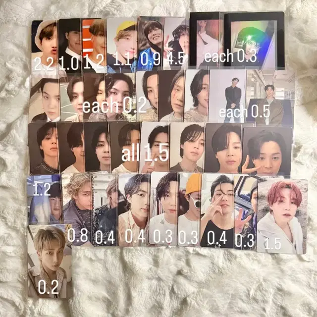 방탄소년단포카미개봉앨범딥디디비디포토북잡지멤버십키트메모리즈소우주시그스에밤