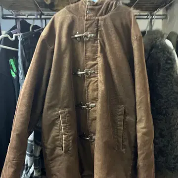 SEAMS 브라운 더플 코트 M 사이즈