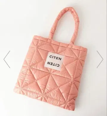 미사용 새상품 CITEN 퀼팅 토트백 핑크