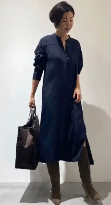 Chaos 22AW 델루카 옥스 원피스 아세테이트