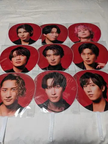 SnowMan 라이브 굿즈 2025-2026 부채 9장 세트