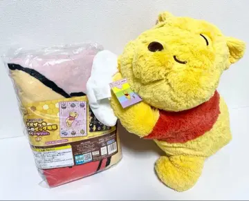 [ 미사용 새상품 ] 곰돌이 푸 봉제 인형 담요!