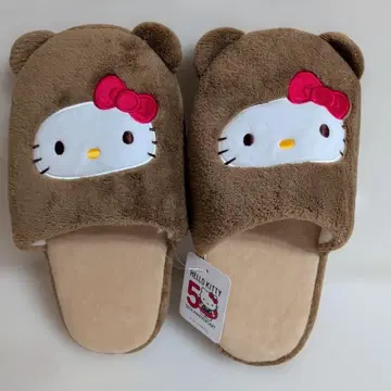 레어 헬로키티 곰으로 변신 귀여운 50주년 기념 슬리퍼