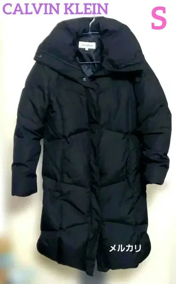 다운 60% CALVIN KLEIN 다운 코트 롱 S 사이즈 블랙