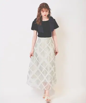 [ 새상품급 ] 31sons de mode 트란테안 플로키 레이스 스커트