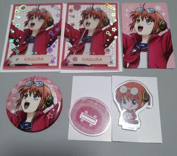은혼 아크릴 카드 캔 배지 스티커 특전 카드 재봉ver. 카구라