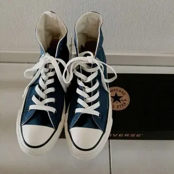 미사용 새상품 CONVERSE ALL STAR 네이비 하이컷 23cm