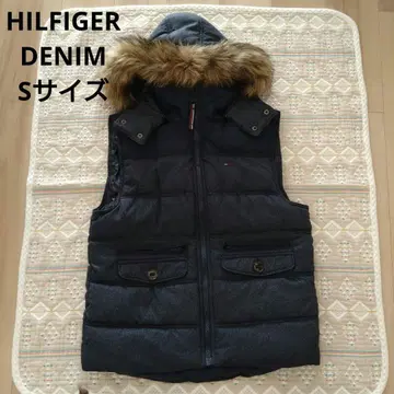힐피거 데님 남성용 충전솜 후디 베스트 S 사이즈