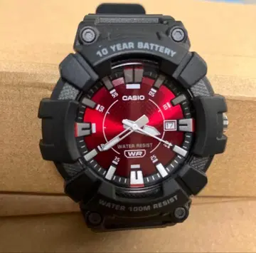 CASIO MW-610H-4A 와인 레드