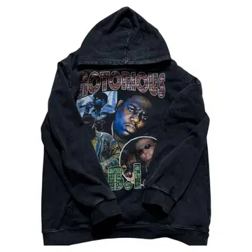 Notorious B.I.G 노토리아 후드티 XL 블랙 HIPHOP